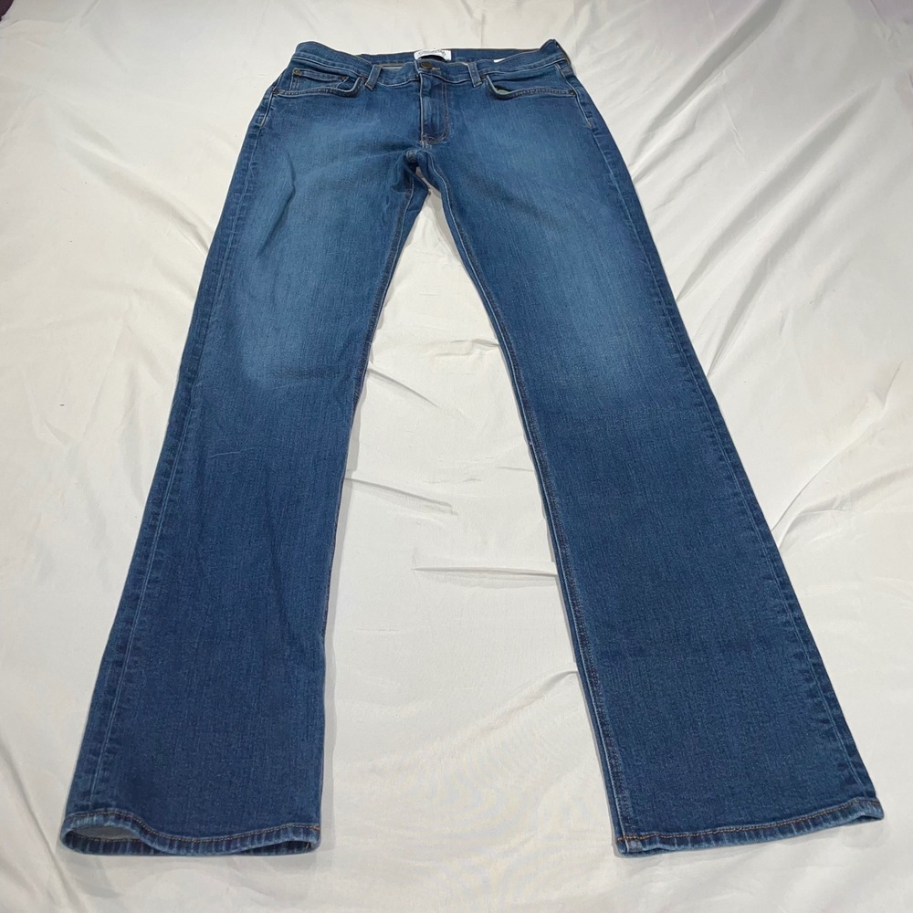 Tecovas Slim Jean Mens 32x34 Medium Blue Italian Denim Made in USA Western